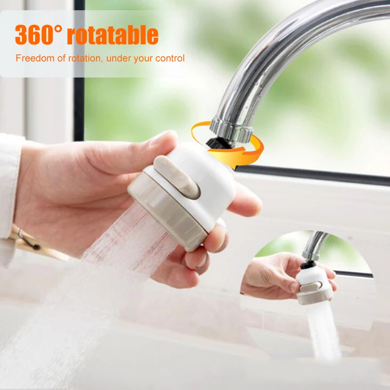 Kitchen Water Faucet Aerator 360 Degree Adjustable 3 Modes Diffuser Tap Mixer Sprayer Filter Water Saving Nozzle Connector