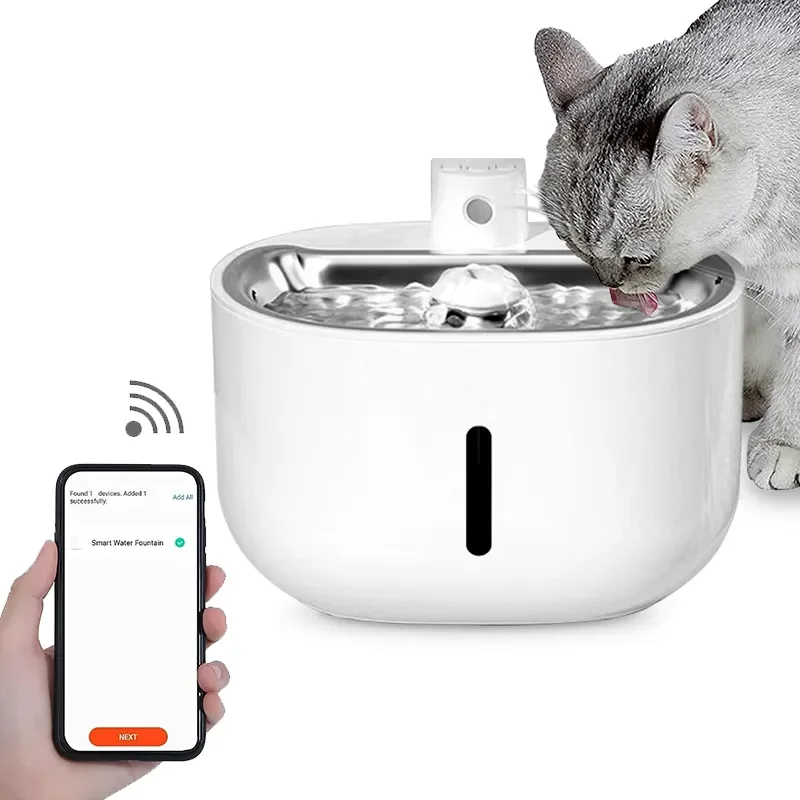 Smart Wireless 3L Cat Dog Water Dispenser Feeder APP Control Auto Pet Water Fountain with App Monitor