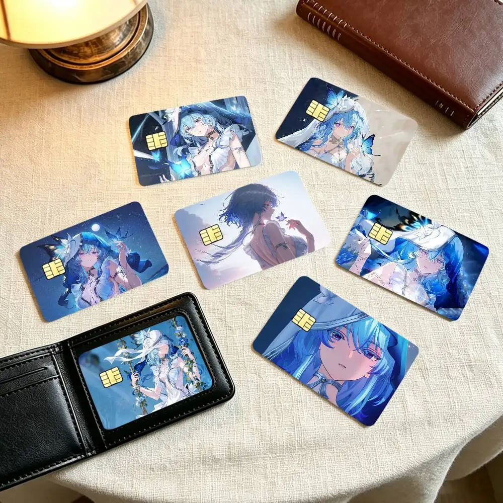 Game WuWa A-Augusta  Credit Card HD Stickers Small Chip Waterproof Sticker Game Card Decal Gift