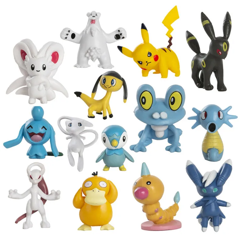 New Pokemon Cartoons Movie Anime Figure Pikachu Mewtwo Charmander  Gurado Pocket Monster Collection Pet Action Model Toy Gifts