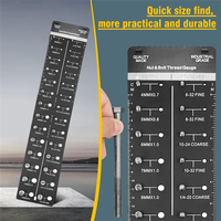 Classy-28 Size Nut And Bolt Thread Checker Bolt Size And Thread Gauge Bolt Gauge Durable Black