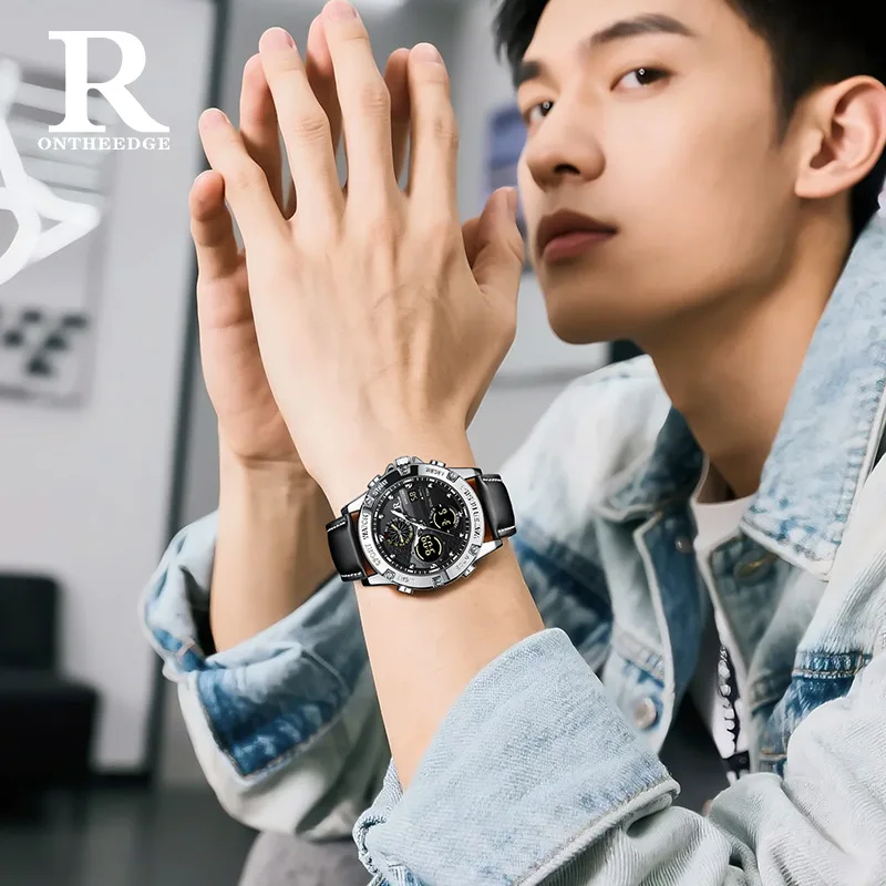 Fashion Men’s Big Face Quartz - Leather Watch Band Men recensie en prijs