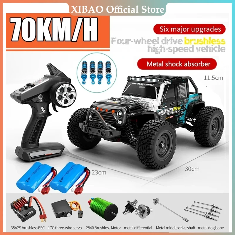 

Rc Cars 16103Pro 50km/h or 75km/h with LED 1/16 Brushless Moter 4WD Off Road 4x4 High Speed Drift Monster Truck Kids Toys Gift