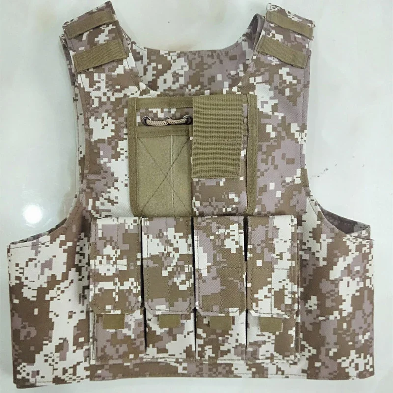 Camuflagem Tactical Bulletproof coletes para crianças, uniformes militares, combate armadura, equipamento soldado do exército, forças especiais Cosplay trajes