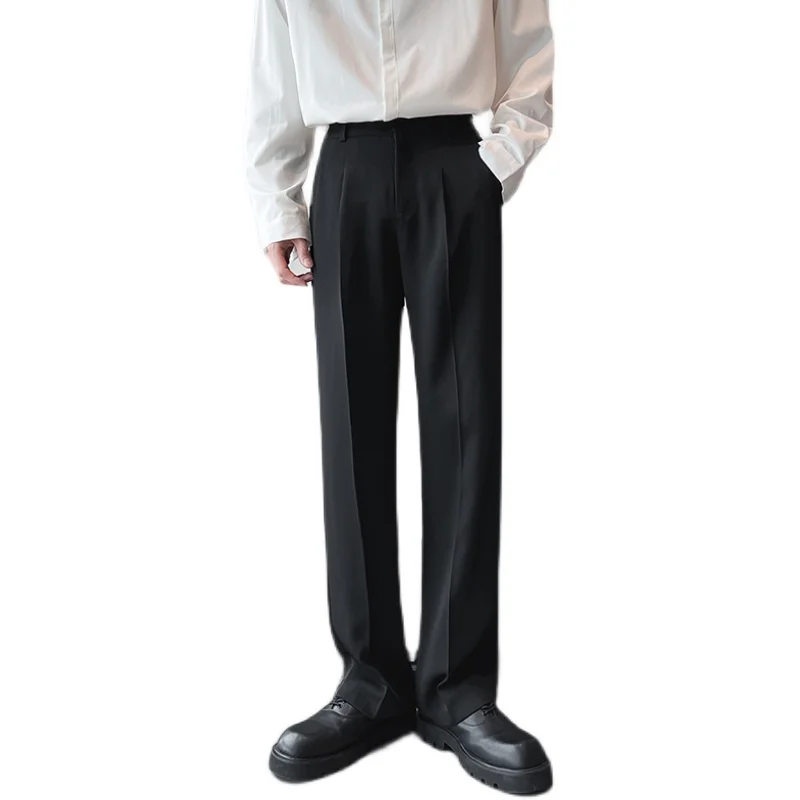 White Gray Black Suit Pants Men Slim Fashion Social Mens Dress Pants Korean Straight Pants Mens Office Formal Trousers M-3XL