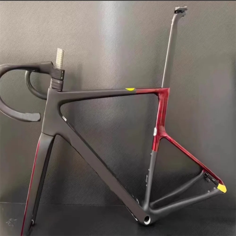 Light EVO Carbon Road Frame, Custom Red DiscFrameset with Handlebar, XDB 30 Colors, 2024