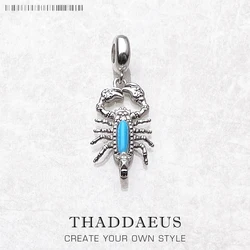 Scorpion Charms Pendant Europe Jewelry Accessories 925 Sterling Silver Gift For Women Men