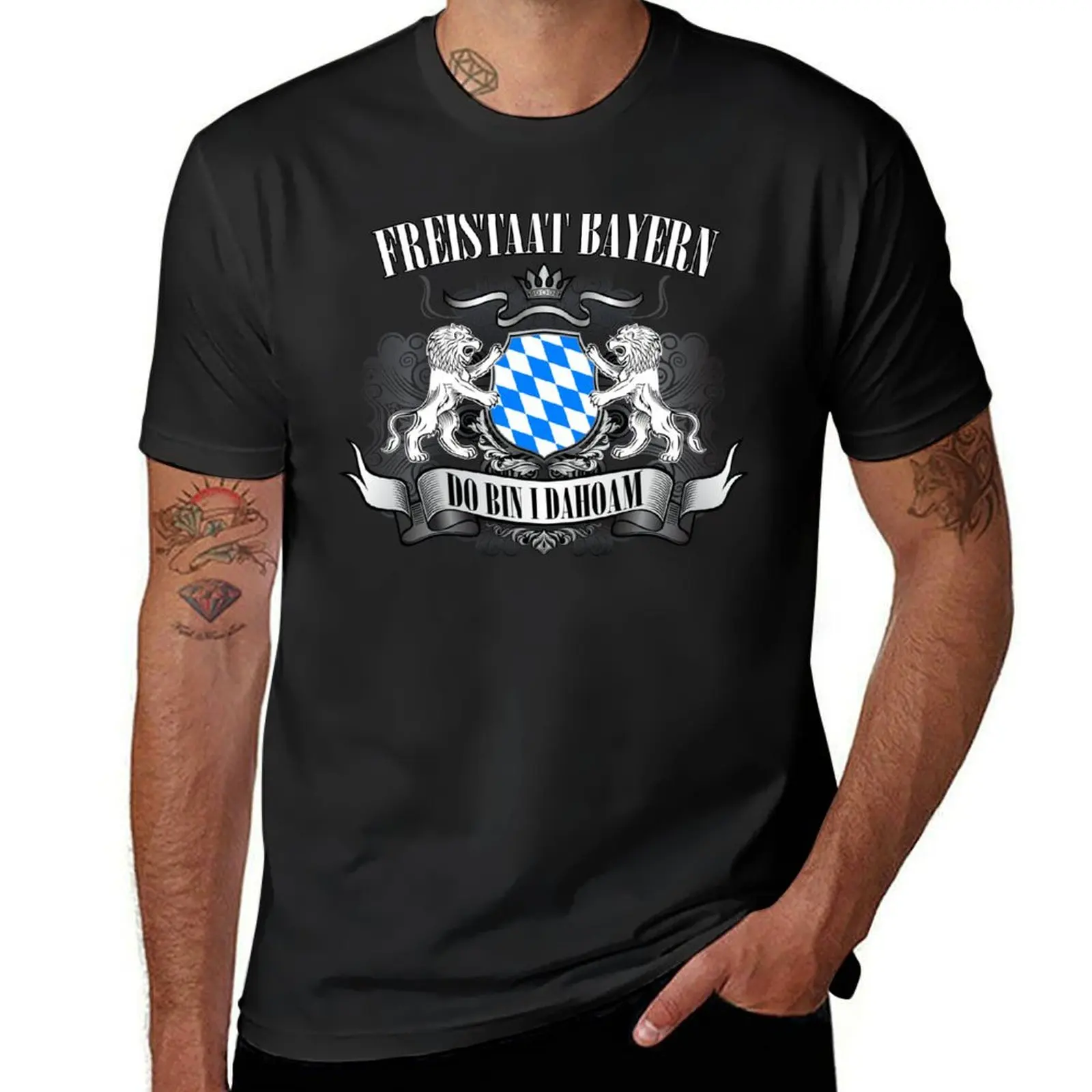 FREE STATE OF BAVARIA T-Shirt plus size tops funnys for a boy summer tops mens white t shirts