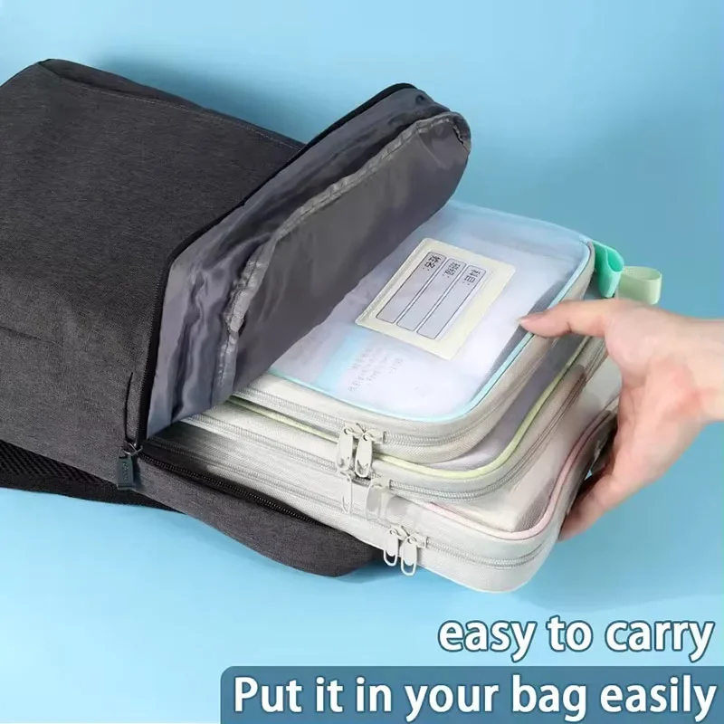 A4 طالب المعلم كتب تخزين أكياس سعة كبيرة منظم قرطاسية حقيبة المجلدات اللوازم المكتبية المدرسية حقيبة ثابتة