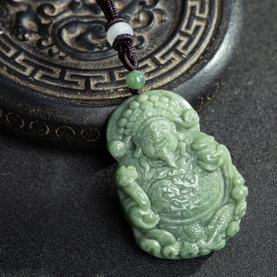 TIMESWIND الطبيعية A-نوع الفول الأخضر إله الثروة عملة الجليد الشعور ثلاثةD الرجال قلادة مع شهادة #3