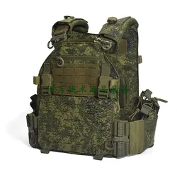 Tactical water repellent nylon laser cutting MOLLE Russian Little Green camouflage EMR tactical vest&backplate bag