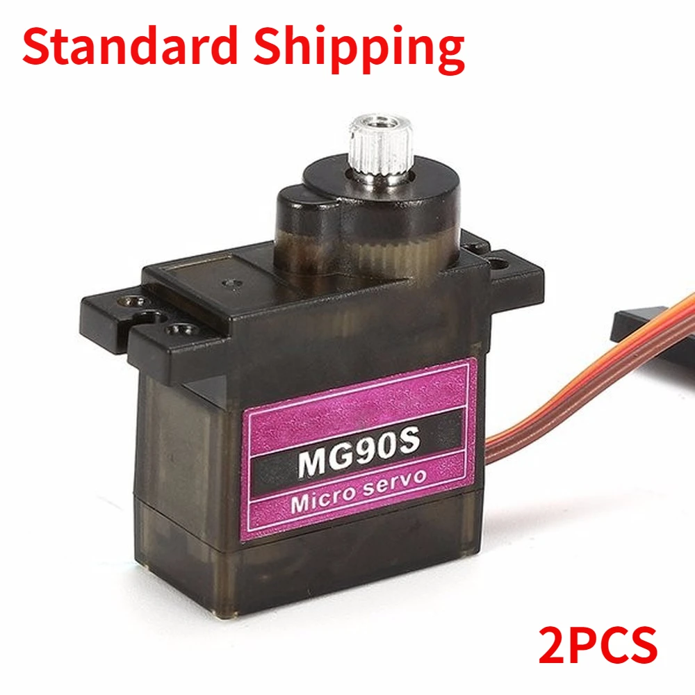 

2PCS MG90S Metal Gear RC Micro Servo for RC Model Truck Boat Racing Car Helicopter Airplane Robot DIY Parts