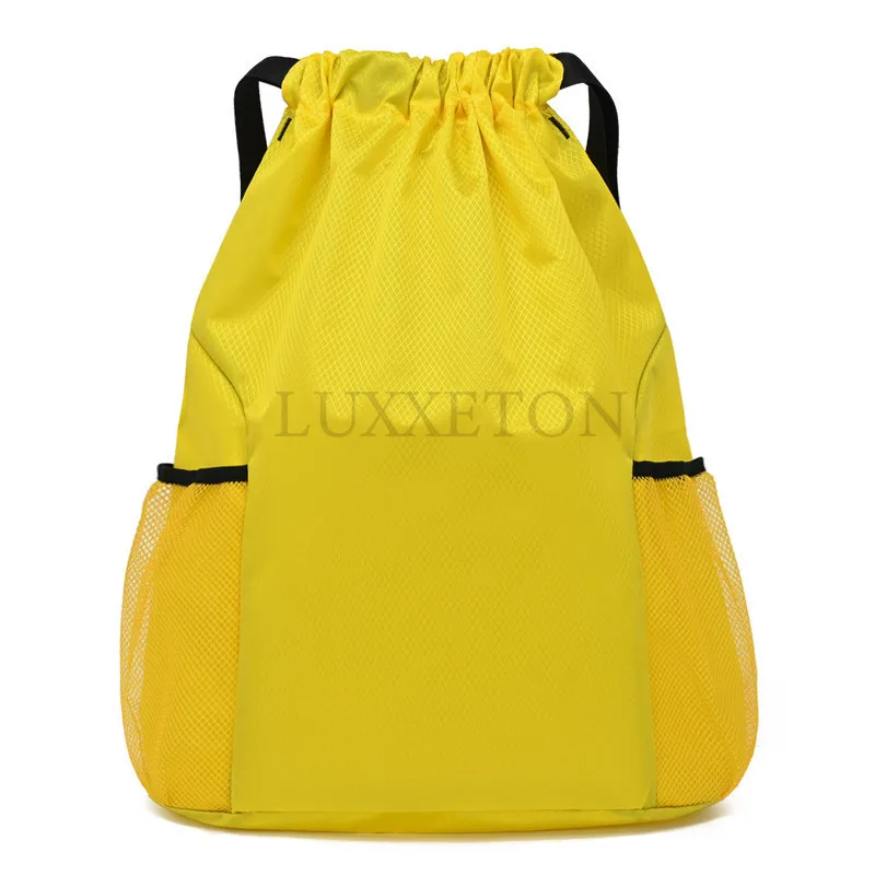 Men and Women Drawstring Pocket Backpack New Oxford Waterproof Backpack Large Capacity Drawstring Travel Bag Fitness Sports Bag