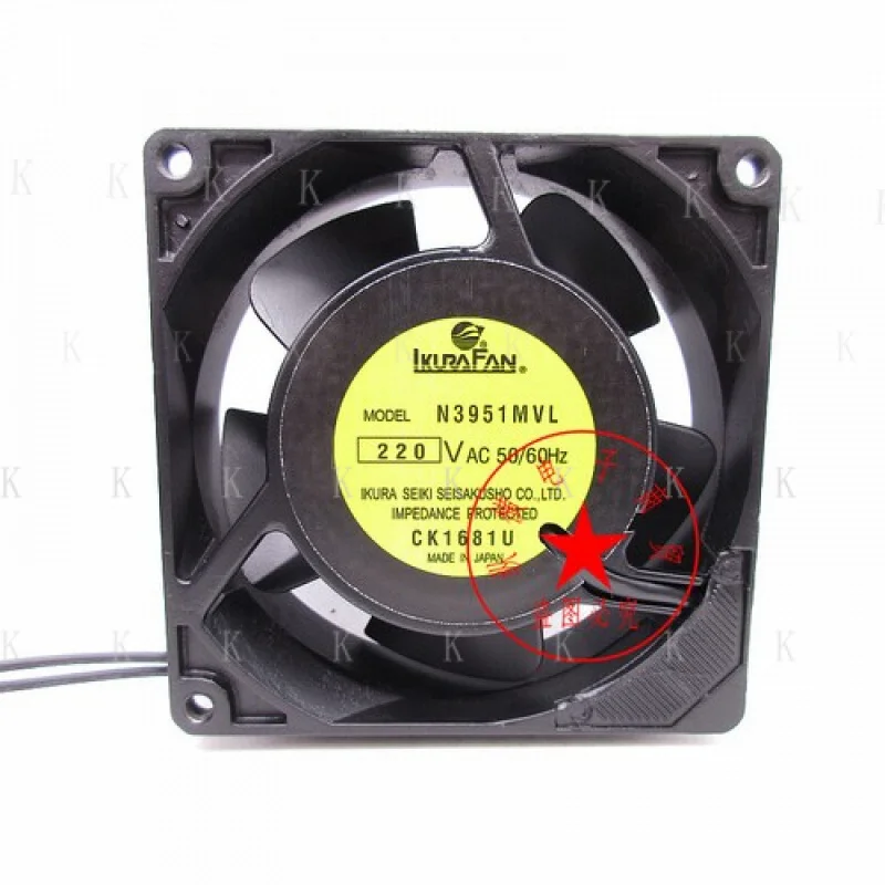 C for   IKURA N3951MVL 220V 50/60HZ 9025 9225 Iron Leaf High Temperature Fan