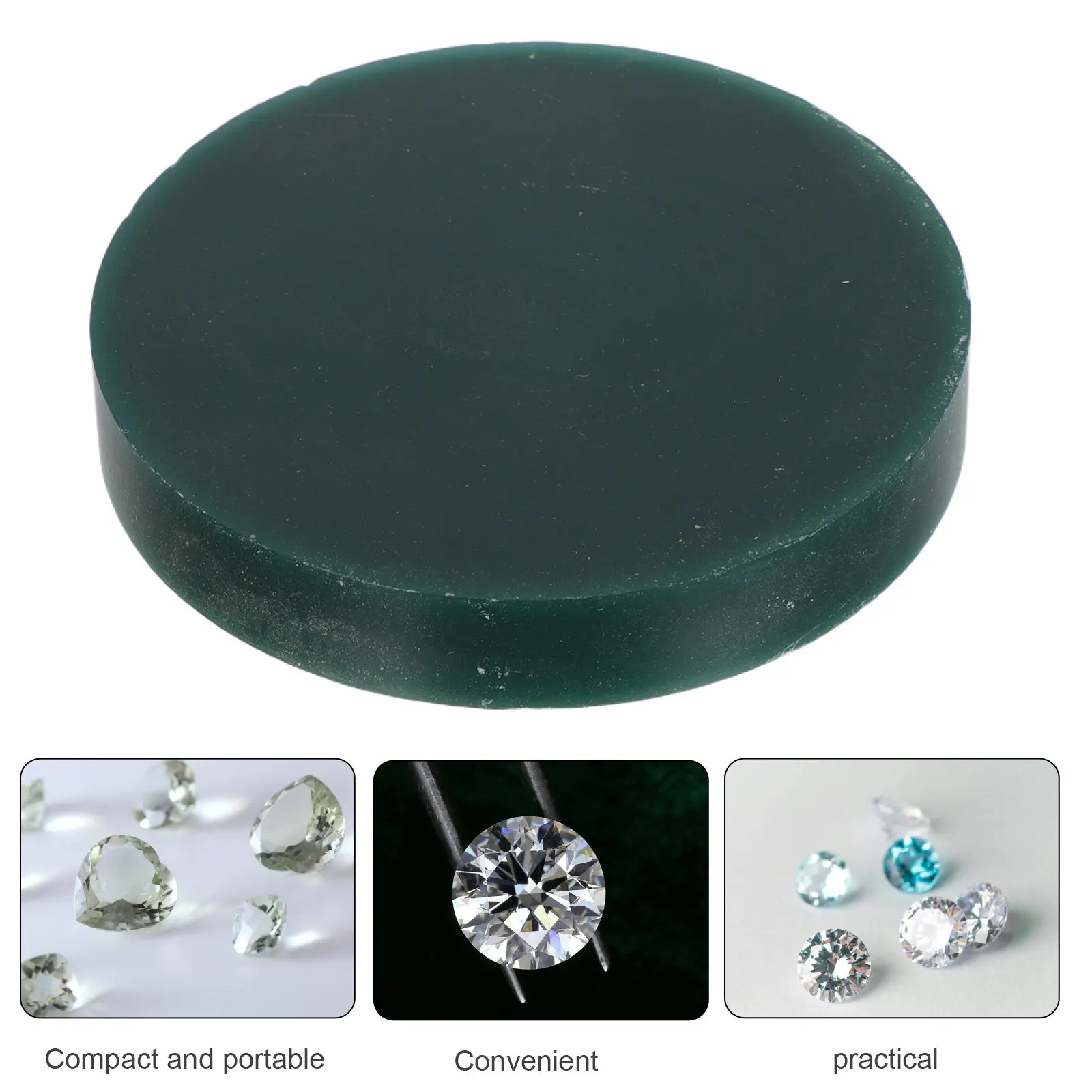 Jewelry Carving Wax Block Round Green Hard Wax Casting DIY Jewelry Sculpting Molding Cad Cam Milling for Rings Patterns 4x4x0.6 view 5