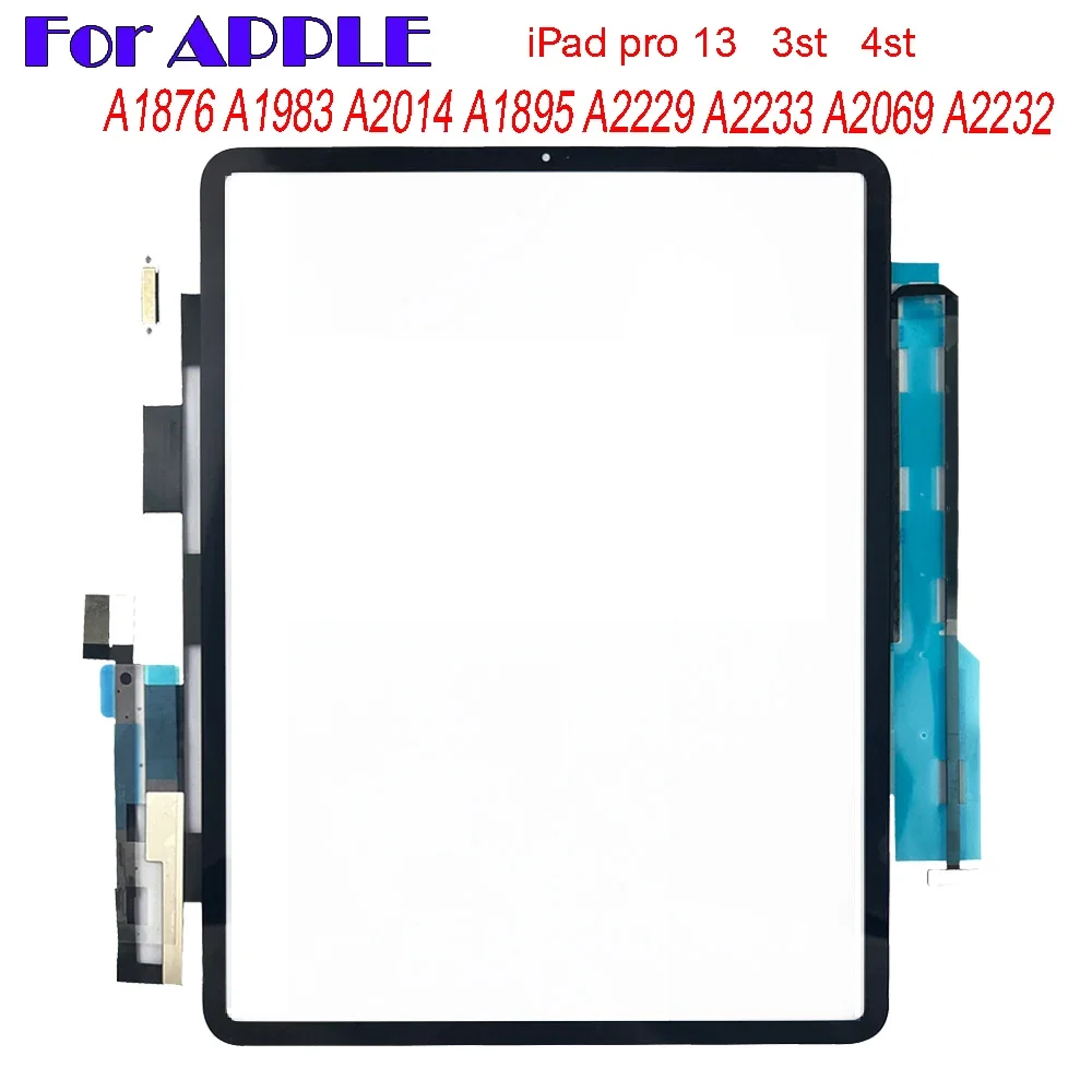 

5 шт. для Apple iPad Pro 13, 3st, 4st, A1895, A1876, a53, A2014, A2229, A2069, A2232, сенсорный экран, дигитайзер, сенсор, внешняя стеклянная панель