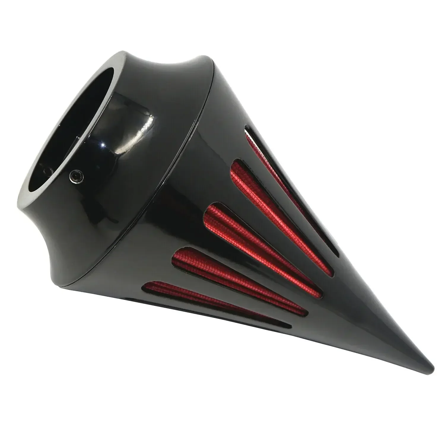Chrome/Black Air Cleaner Filter for 2001-2009 Harley Davidson Softail Fat Boy Dyna Street Bob Wide Glide image 3