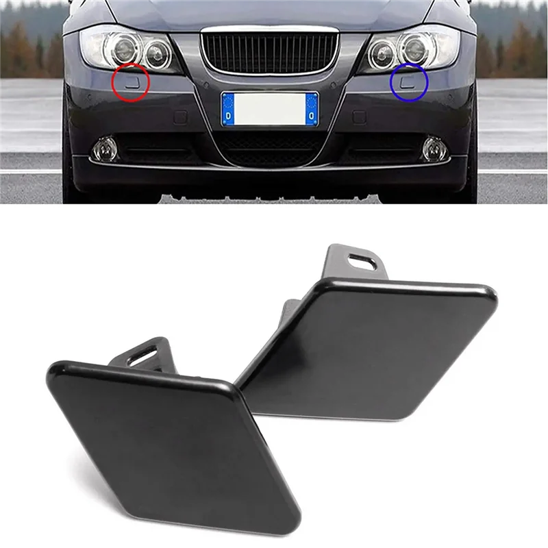 Front Left Right Headlight Washer Nozzle Cap Cover for - E90 E91 320I 325I 330I 328I 09-12 61677211209 61677211210