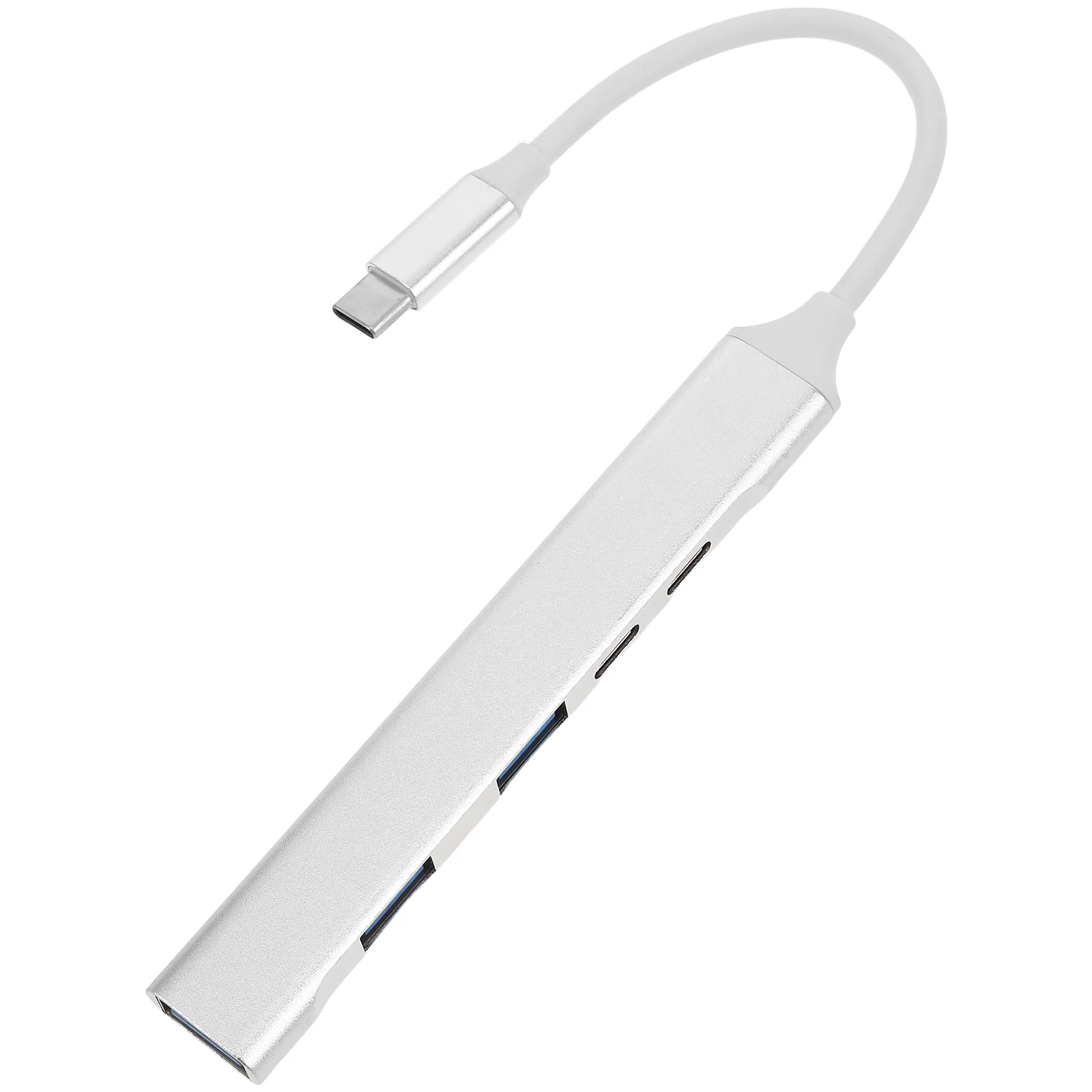 

Multifunctional 4 Port USB Hub Aluminum Alloy Docking Station for Laptop Tablets Smartphones High Speed Data Transfer