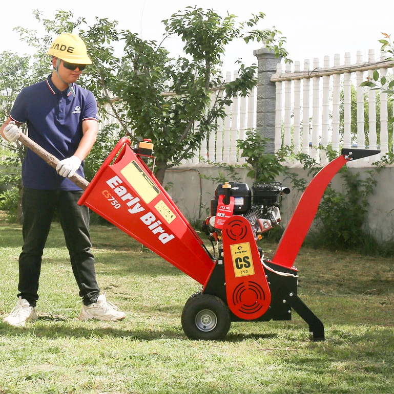 Professional Manufacturer CS-750 engine output chute height1000mm Wood Chipper Garden Shredder