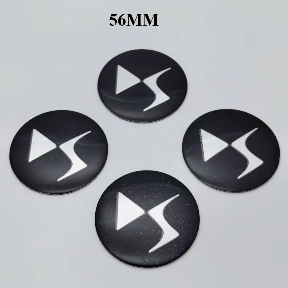

4pcs 56MM DS Emblem Logo Car Stickers Accessories for DS3 DS5 DS6 PSA Car Wheel Center Caps Wheels Rim Hub Cover Badge Replace