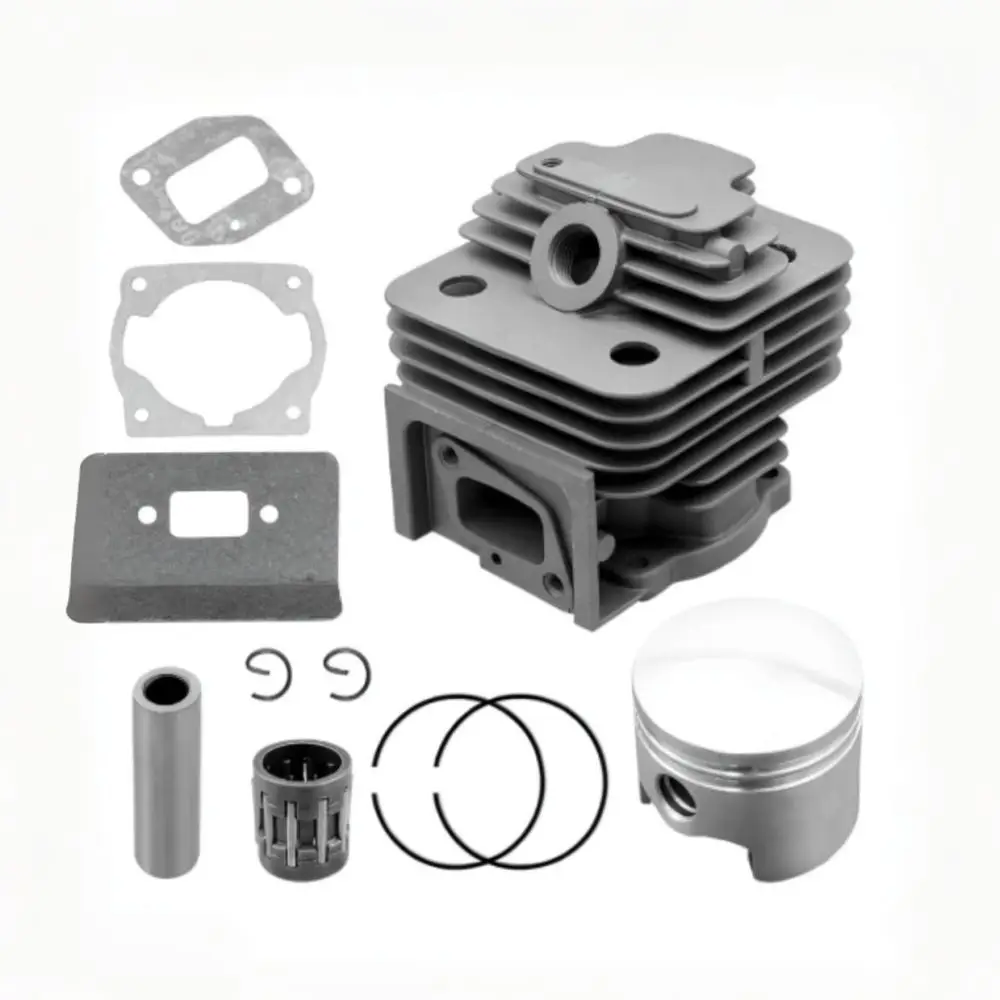 Engine Cylinder Piston Assembly For 43CC 52CC Lawn Mower Brush Cutter Replacement Parts Power Equipment Maintenance Set