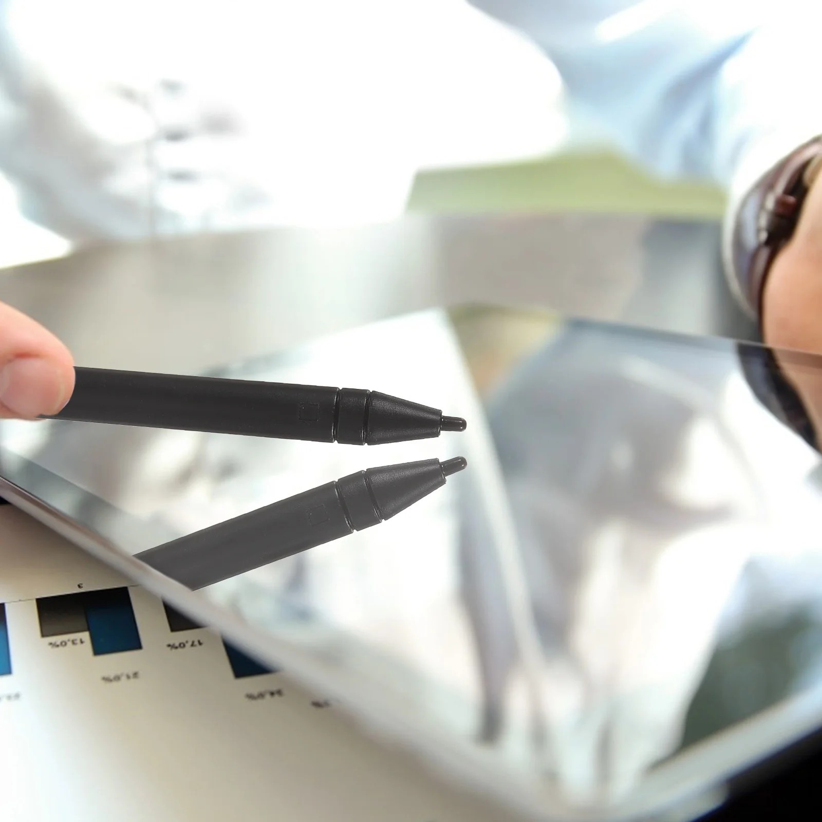 2 pcs Handwriting Tablet Pen Digital Stylus For Writing Painting Drawing Design Lcd Tablets Pen Universal Touch Screen Stylus