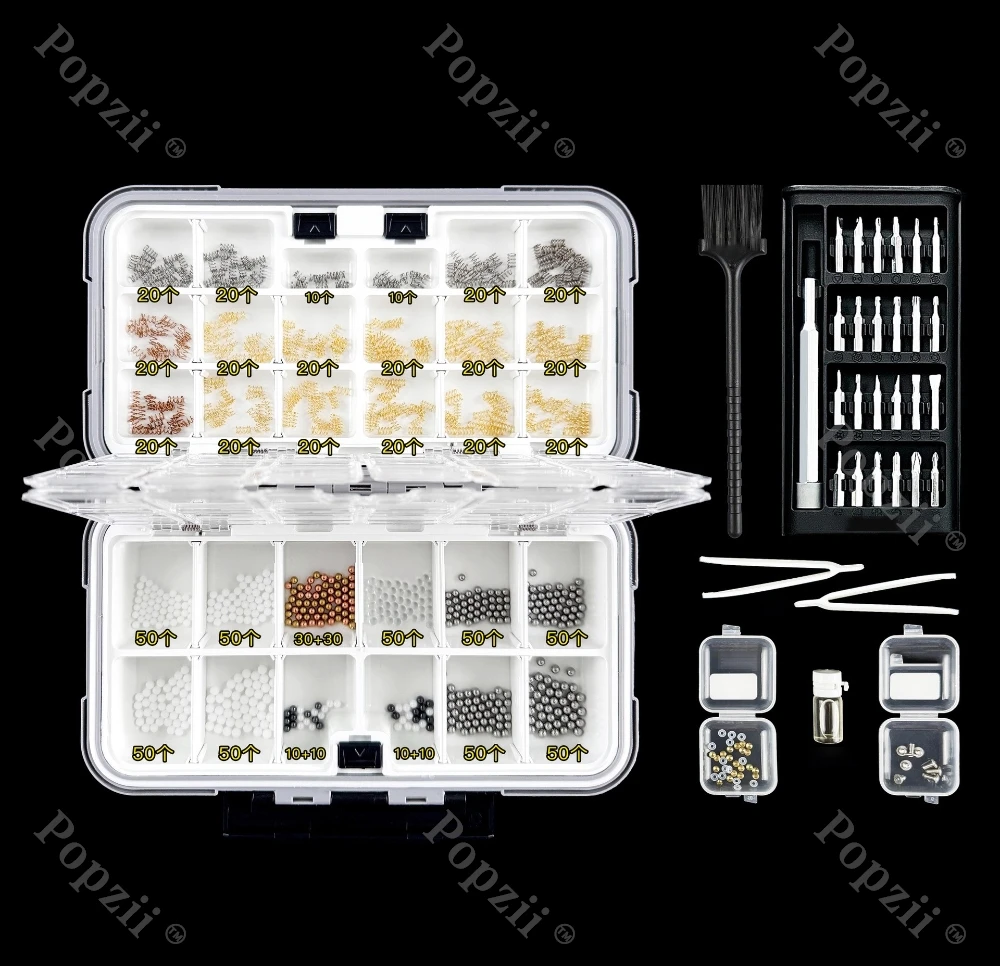 Fidgeting Toys EDC Pacote de acessórios de última geração Conjunto completo de contas de mola