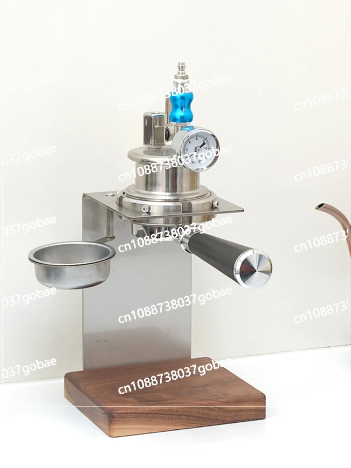 Pneumatic 58mm handle version coffee machine manual outdoor camping portable small home semi-automatic