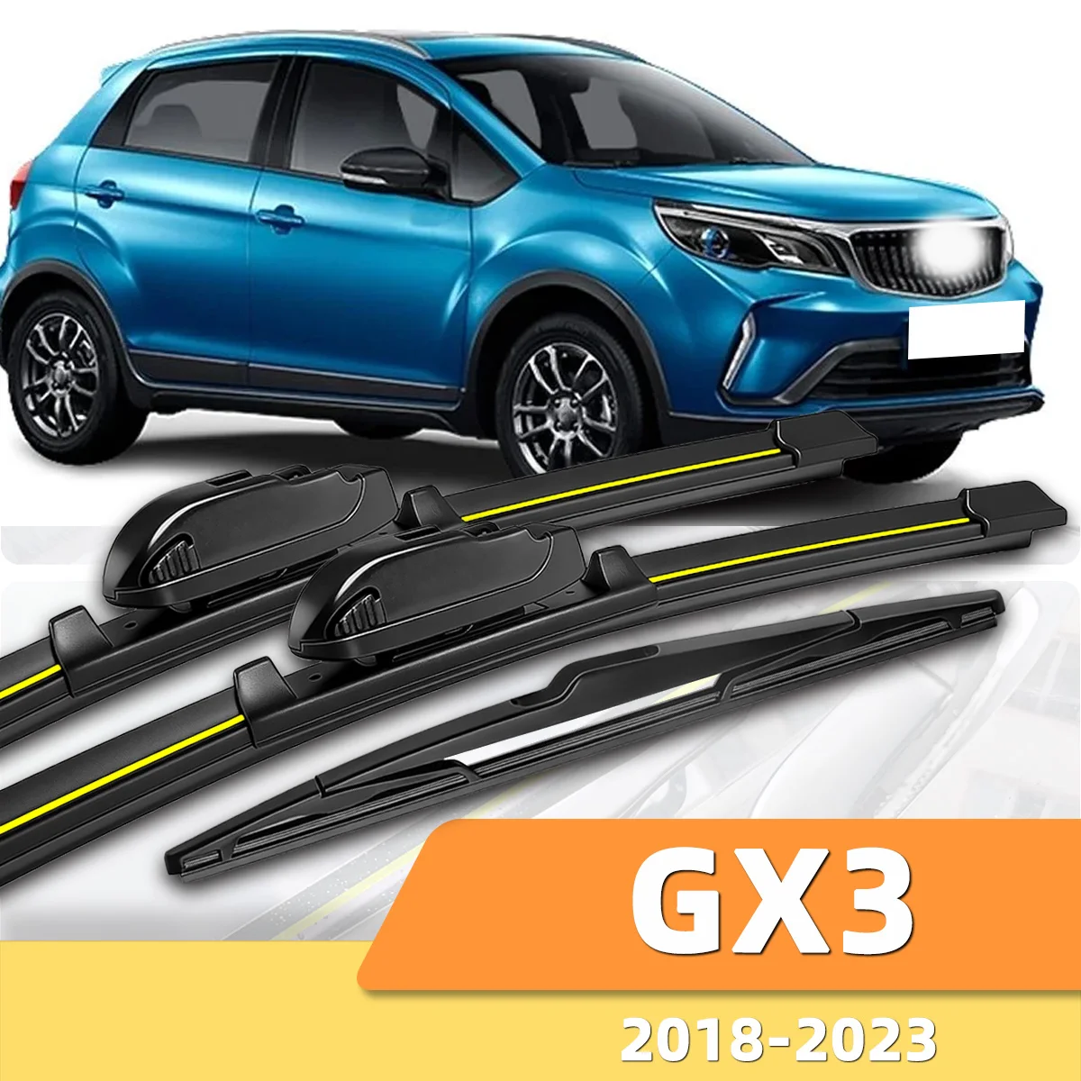 

3PCS Front And Rear Windshield Wipers Suitable For Geely GX3 2018-2023 Automotive Windshield Accessories 2019 2020 2021 2022