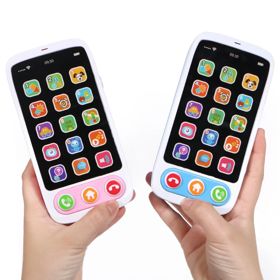 Multi-função inteligente celular brinquedo crianças aprendendo telefone móvel música elétrica som luz máquina educacional presente de aniversário da criança