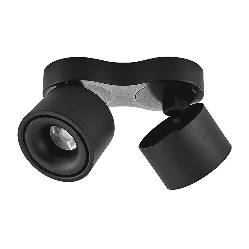 Pliant rotatif Dimmable COB LED Downlights 10W 15W LED plafonniers AC85-265V LED plafonniers éclairage intérieur