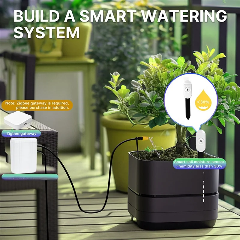 

ABBP-APP Monitor Smart Soil Tester Detector Humidity Temperature Moisture Sensor Automatic Irrigation System For Plant Garden