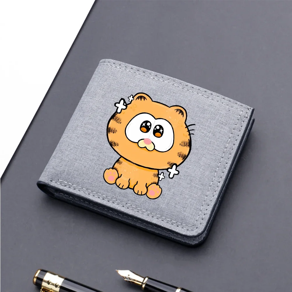 Garfields portamonete Odies portafoglio portafogli Cartoon Portable Cute Anime borsa corta borsa da viaggio porta carte regali di compleanno