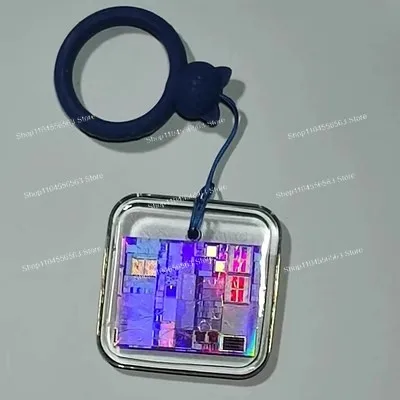 CPU Wafer Keychain Processor Memory Chip Glue Drip Decoration Intel amd Silicon Wafer