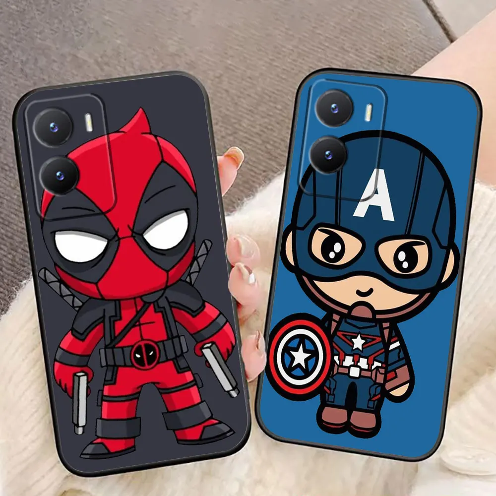 Marvel Groot Iran Spiderman Phone Case For VIVO Y93 Y78 Y72 Y51 Y50 Y36 Y33T Y31 Y22S Y21 Y20 Y19 Y17S Y16 Y15S Y02S Case Shell 