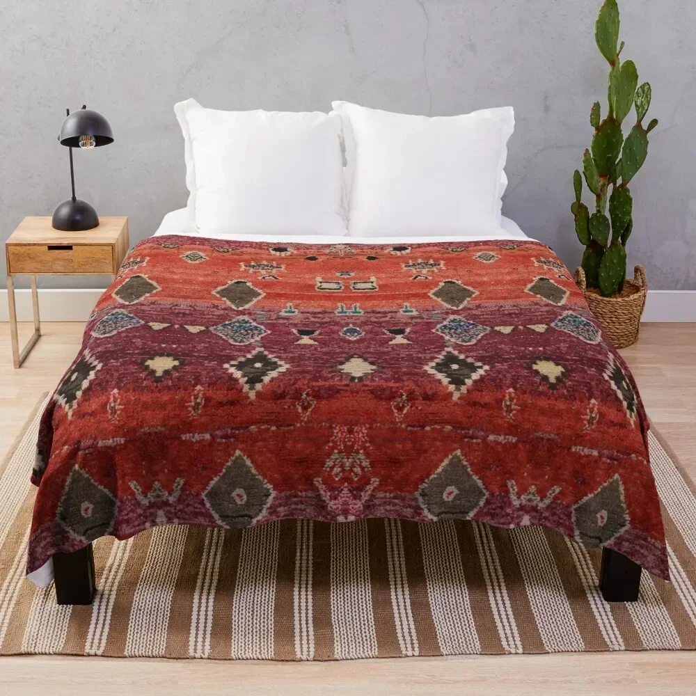 

Traditional Oriental Moroccan Rug Throw Blanket Summer Beddings Picnic Thermal Plush Blankets