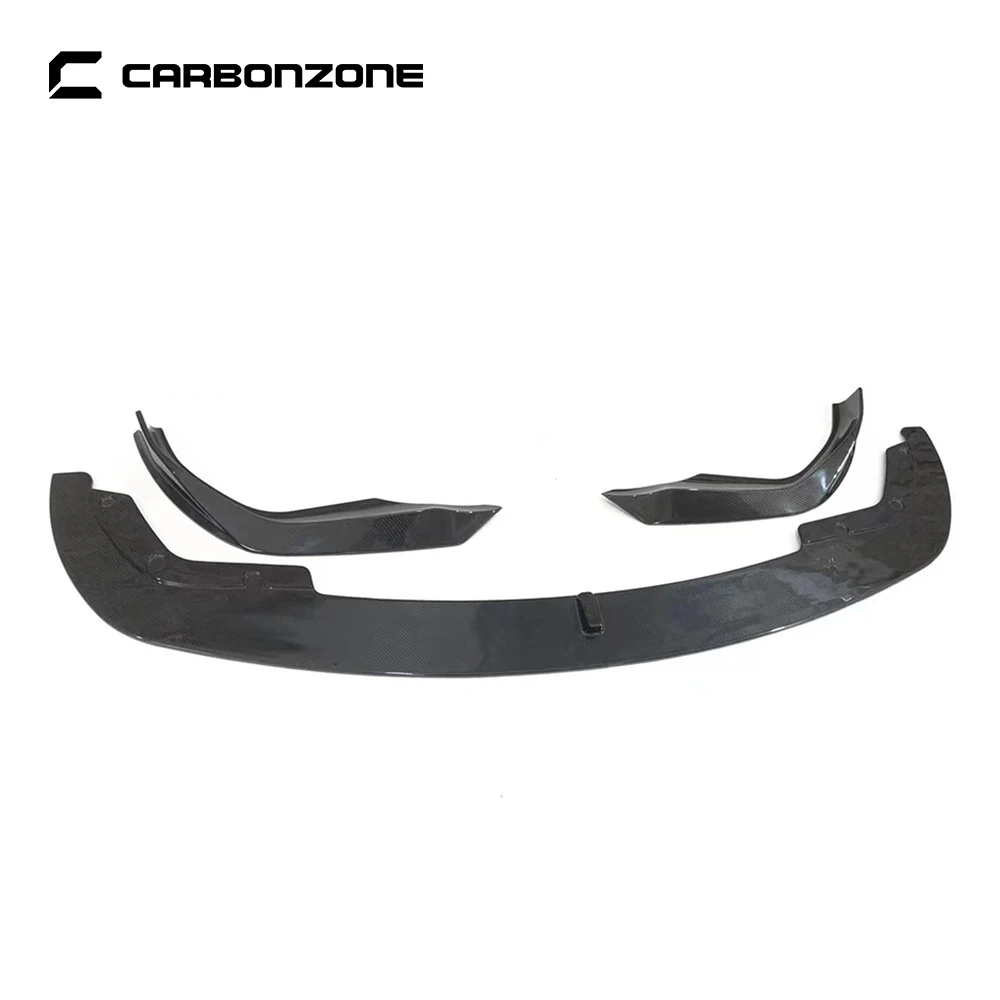 Car Front Bumper Lip Splitter for BMW G20 Carbon Fiber AC Style Spoiler Chin apron Black Cover Guard Body Kit Auto Accessories