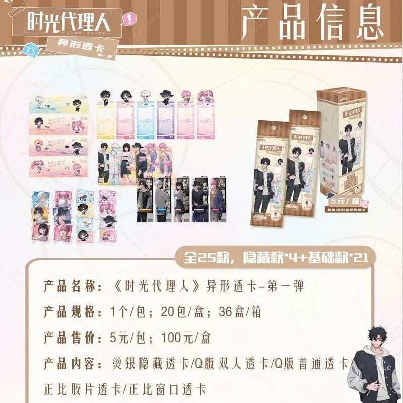 Link Click Special Shape Transparent Card Series Blind Bag Lu Guang Cheng Xiaoshi Collectible Anime Merch Surprise Gift For Fan - view 3