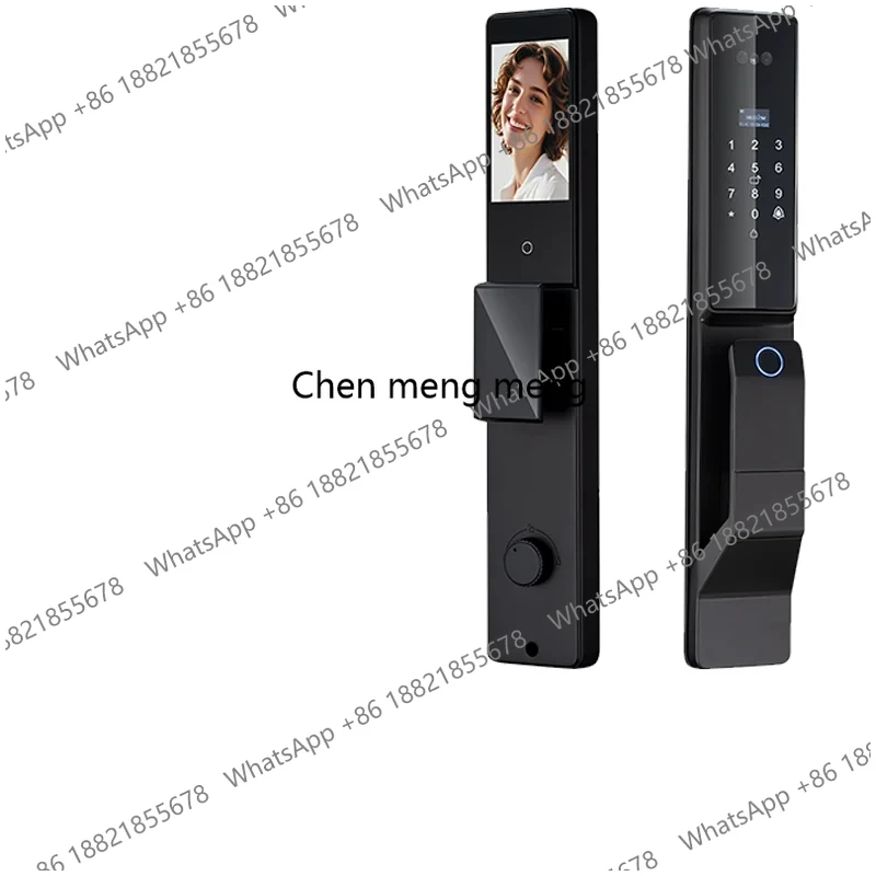 Waterproof Outdoor  Wifi  Alexa Voice Control Smart Door Lock Tuya APP 3D Face Recognition door lock with camera