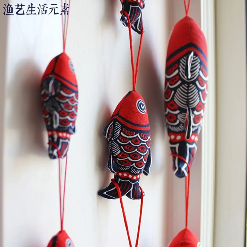 

Домашняя тканевая подвеска в виде рыбы, цветная рыба, карп, украшения, китайские подарки