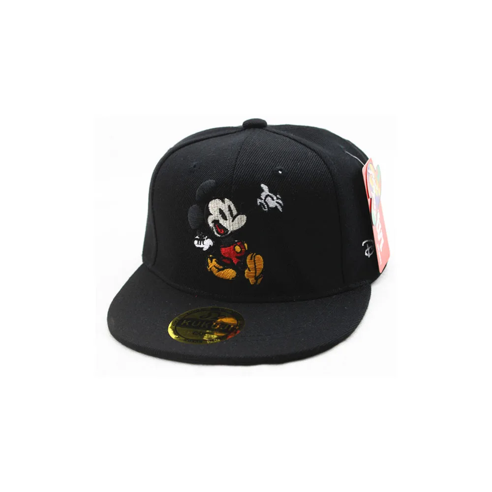 Disney-gorra de béisbol con dibujos animados para niño y niña, gorro con bordado de Mickey, informal, a la moda, para exteriores, protector solar,