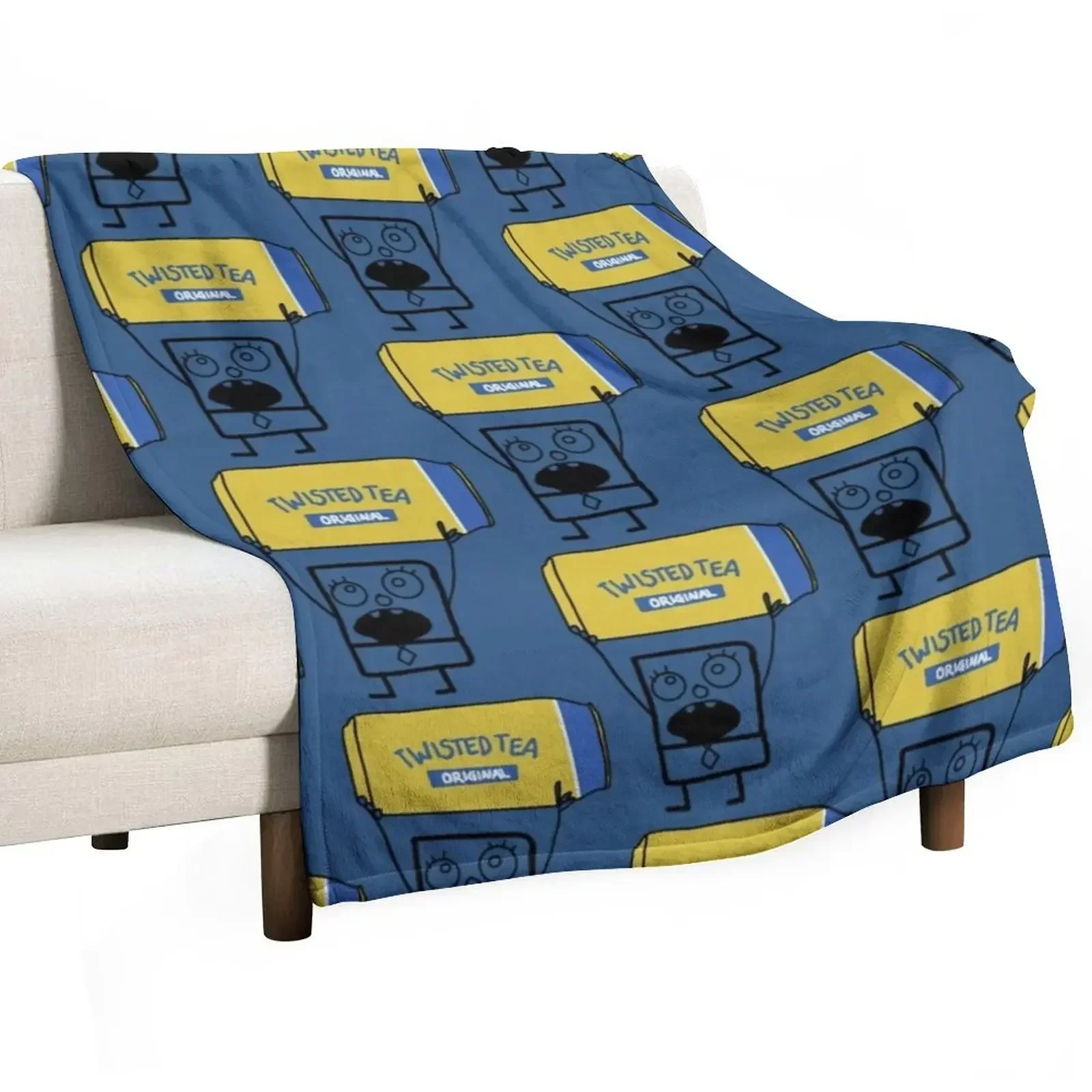

Doodlebob Twisted Tea Throw Blanket for Sofa Cozy and Stylish Home Textile