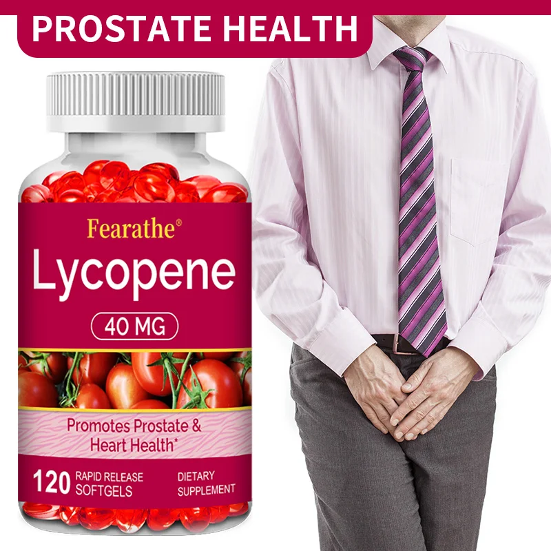 Lycopene 40 Mg Softgels - Promotes Prostate Health, Supports Heart Health, Helps Neutralize Harmful Free Radicals