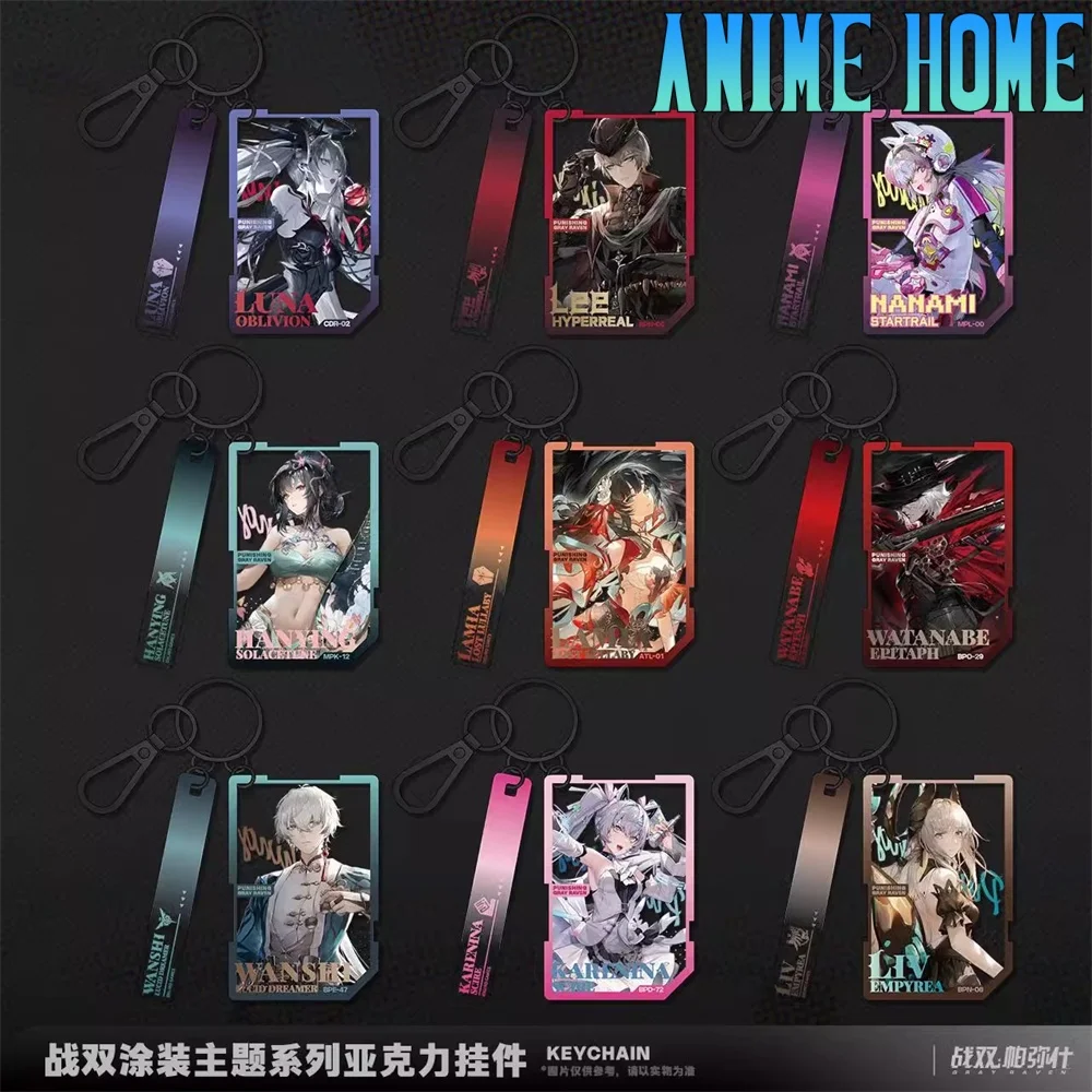 

Game PUNISHING: GRAY RAVEN Lee Wan Shi Luna Liv Watanabe Acrylic Keychain Pendant Cartoon Cosplay Official Original Pre-order