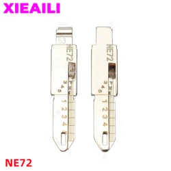 XIEAILI 5Pcs NO.53 NE72 Grawerowane ostrze klucza liniowego Skala Nożyce zębów Nieobcięte ostrze klucza Do Peugeot 206/207 Do Citroen C2 S609