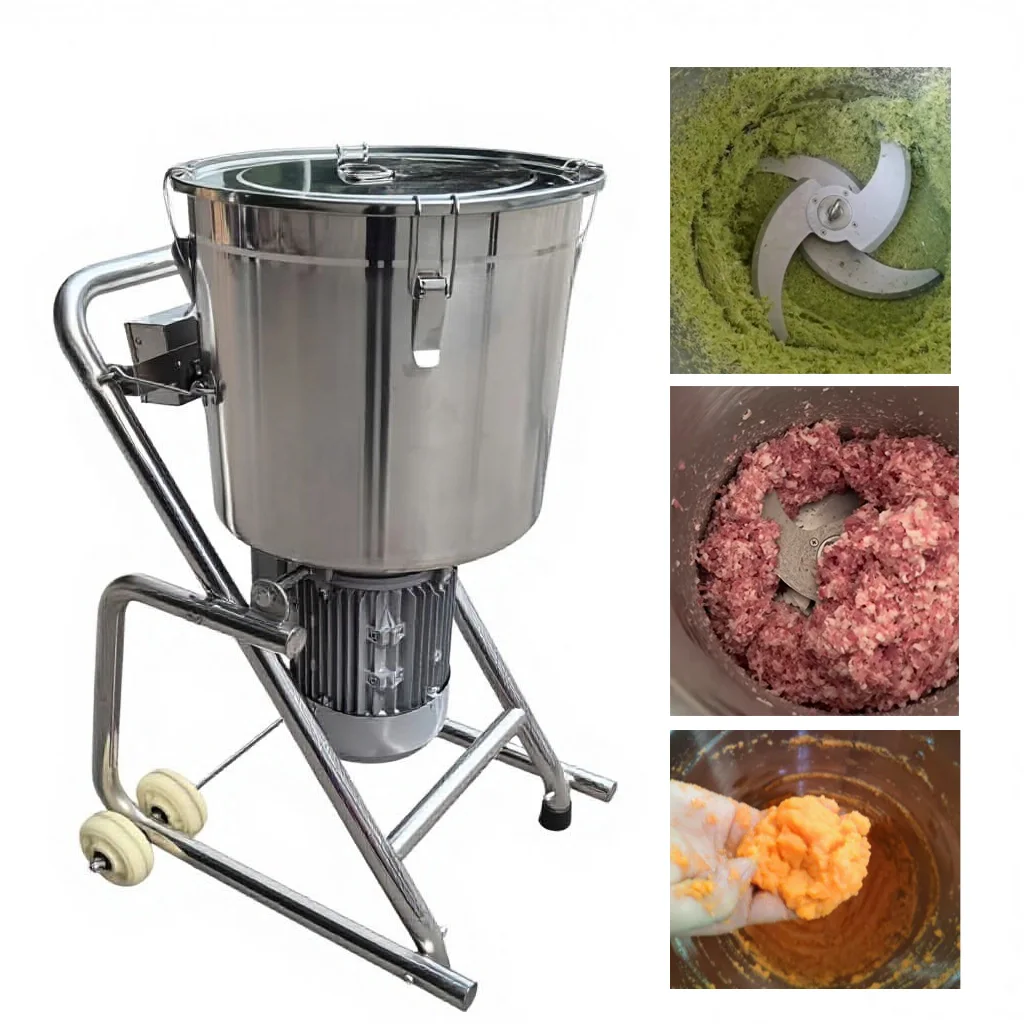 -kk Multi-function Industrial Food Processor Stainless Steel Motor for Fruit Vegetable Chopping Cutting High Capacity Blender