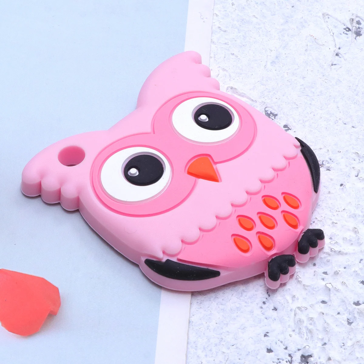 عضاضة للأطفال على شكل تسنين من السيليكون للرضع، ألعاب تعليمية للمضغ، هدية لحديثي الولادة، تسنين باللون الوردي #2