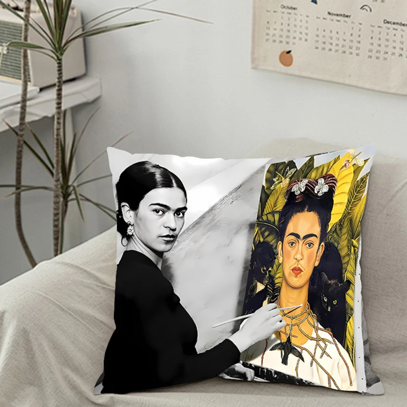 Poszewka na poduszkę pokój sypialnia biuro kawiarnia samochód Dakimakura rzuć poduszki iving pokój kwadratowa poduszka F-kahlos tide Home Decor