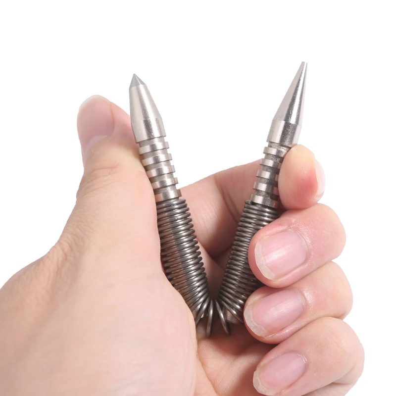 Ipiip Professional Dual สำหรับหัวเล็บ เครื่องมือ Hammerless 1/16 นิ้วฤดูใบไม้ผลิเล็บชุด 5000 Striking Force Heavy Duty
